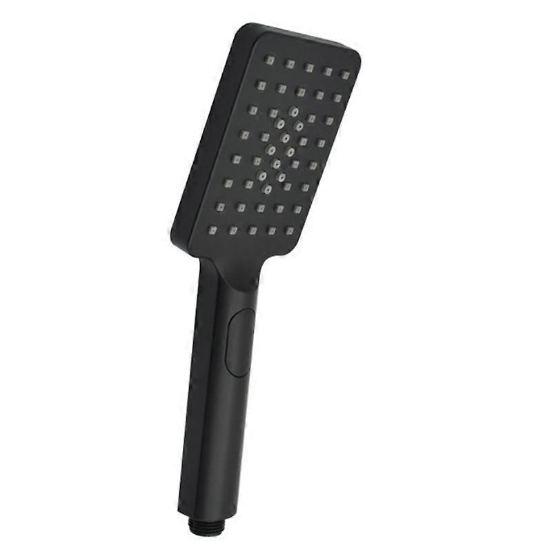 Square Bathroom Shower Head - Matte Black - 3 Modes