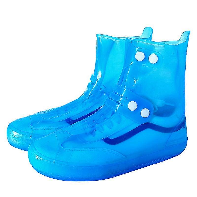 New Waterproof Rain Boot Cover Durable Rain Shoe Covers Easy-On and Easy-Off Reusable & Foldable Shoe Covers