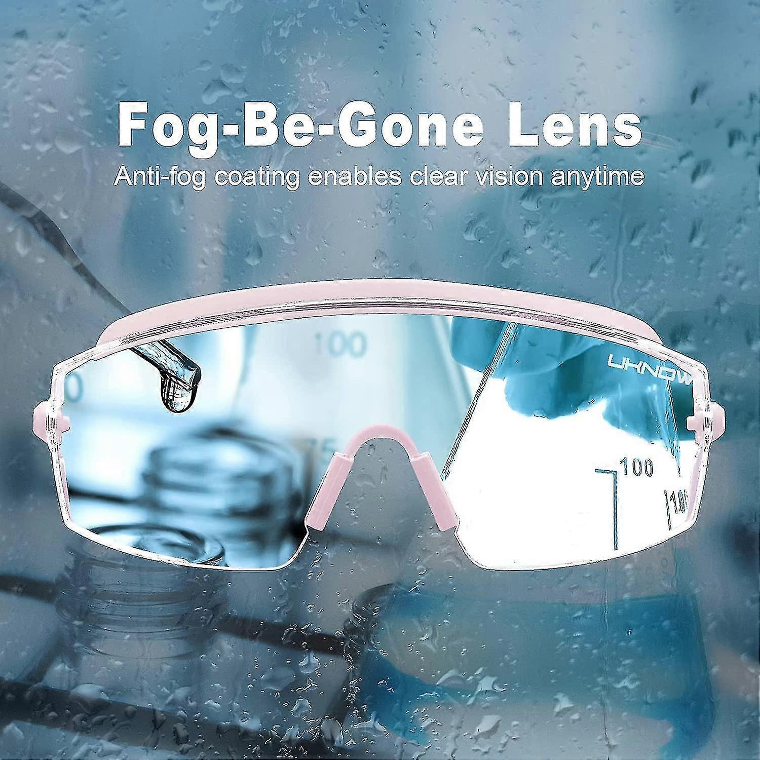 UKNOW Safety Goggles Over Glasses – Anti-Fog Protective Eyewear With ANSI Z87.1 Rating