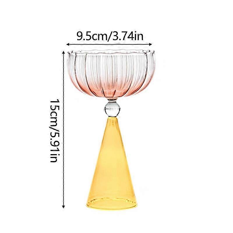 Irregular Wine Glass Water Sensing Cup Gradient Champagne Glass Cup