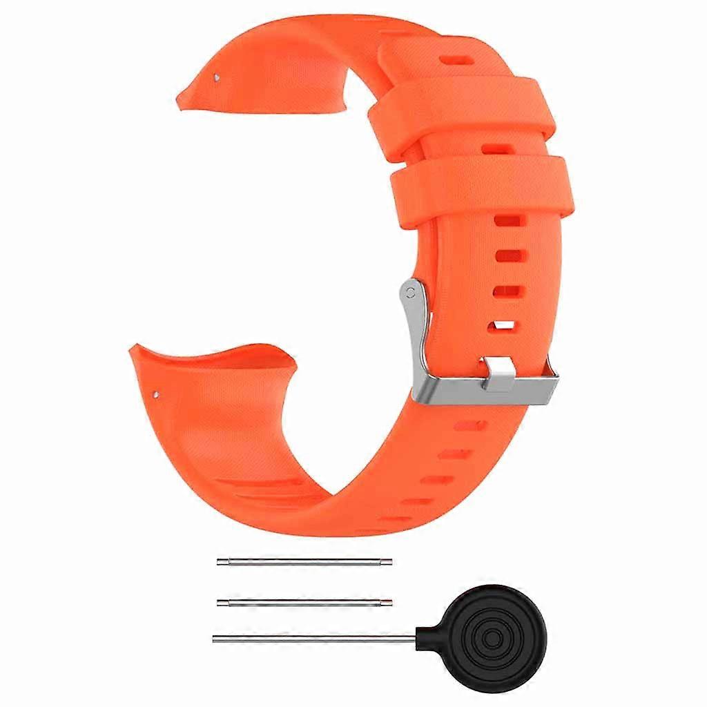 22mm Soft Silicone Replacement Wristband / Strap for Watch Orange