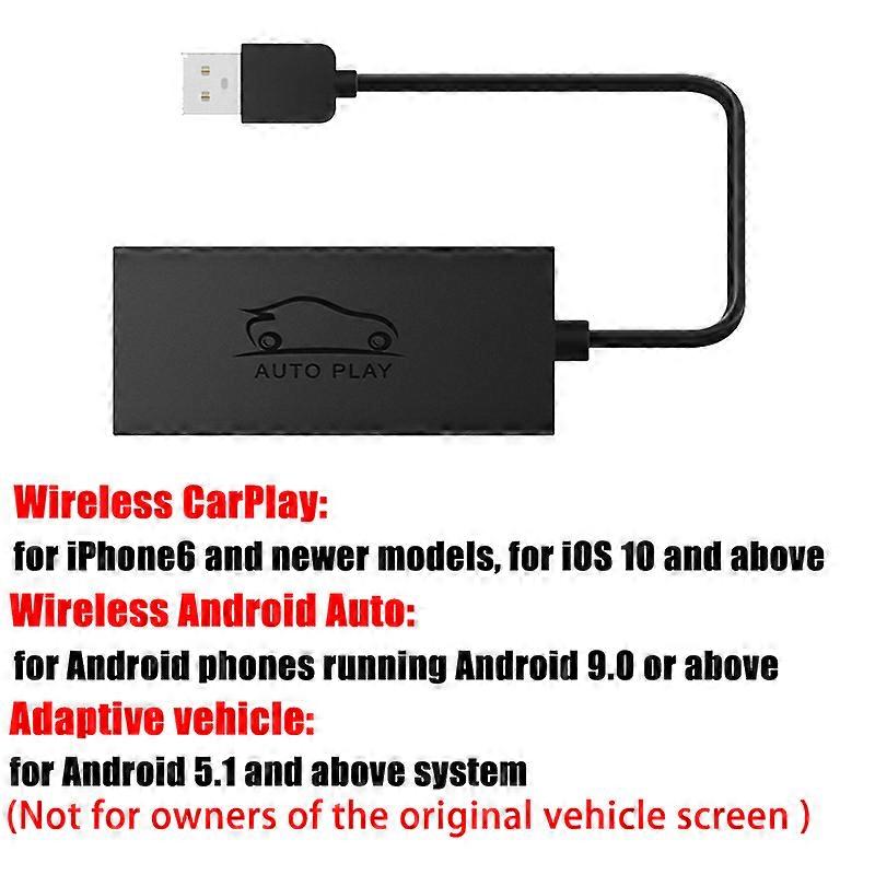 USB Wired/Wireless CarPlay Dongle Wireless Android Auto AI Box Mirrorlink Car Multimedia Player Bluetooth Auto Connect