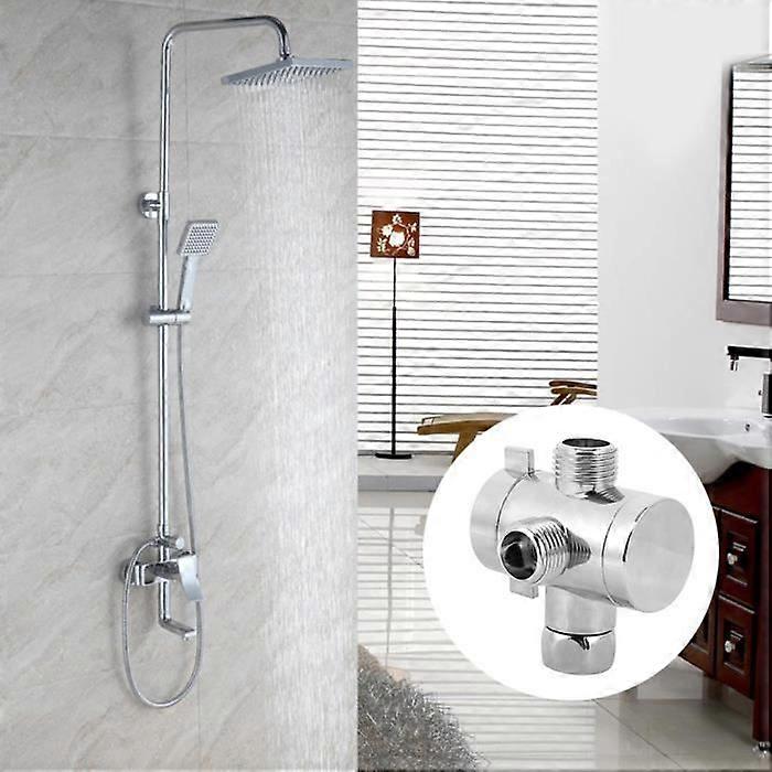 G1-2 3-Way Multi-Function Bath Diverter Valve with Shower Head Holder Bathroom Accessory (Type 2) -NIM