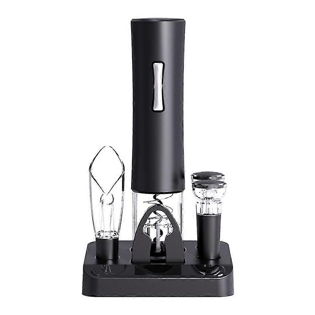 Electric Bottle Opener Set, With Storage Base, Battery Operated