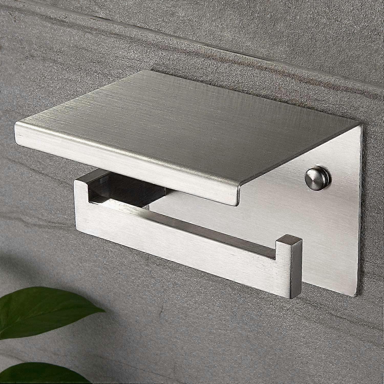 Toilet Paper Holder With Shelf