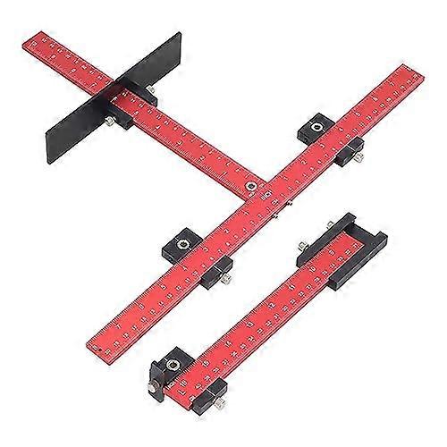 Cabinet Hardware Jig, Adjustable Aluminum Alloy Drill Guide, Drill Guide for Easy Installation of Handles and Knobs on Doors