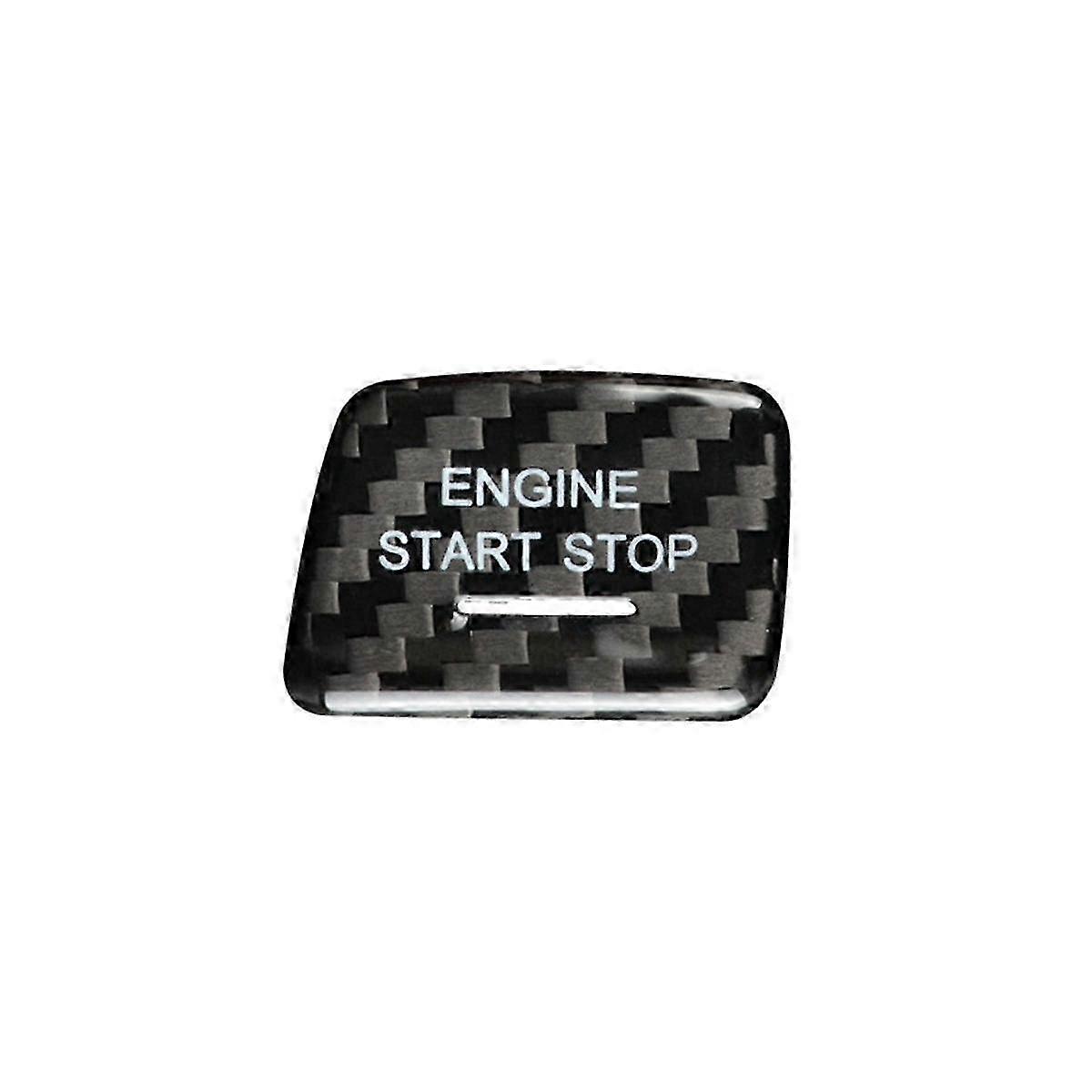 Start Stop Push Button For C7 Car Engine Ignition Switch Button Cover Decoration Trim(a)