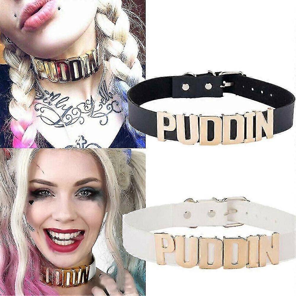 Suicide Squad Harley Quinn Puddin Kunstleder Halsband Choker Cosplay Party  Requisiten Kostm | Fruugo DE