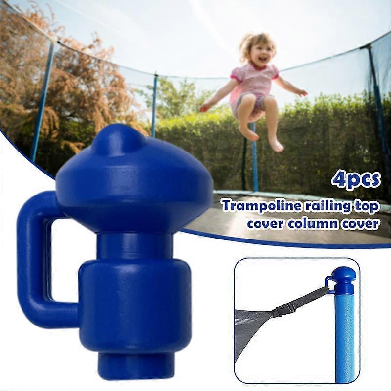 4 PCS Trampoline Enclosure Pole Cap for Net Hook PP Bounding Table Protective Cover Cap for Pole in 2.8cm Diameter New