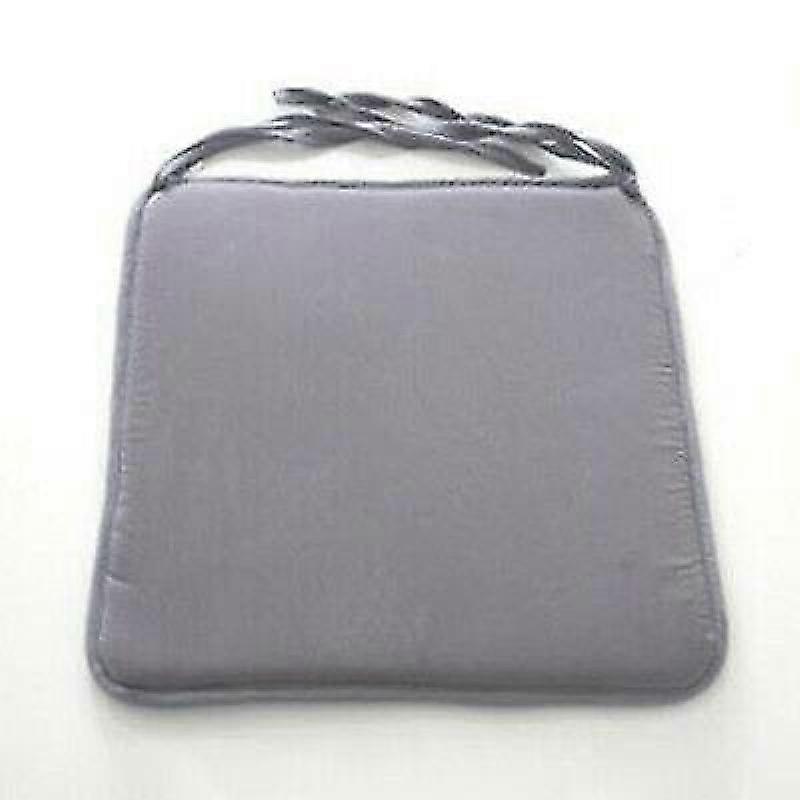(Light Grey Removable Cushions Seat Pad) Removable Plain Waterproof Chairs Cushion Seat Pads