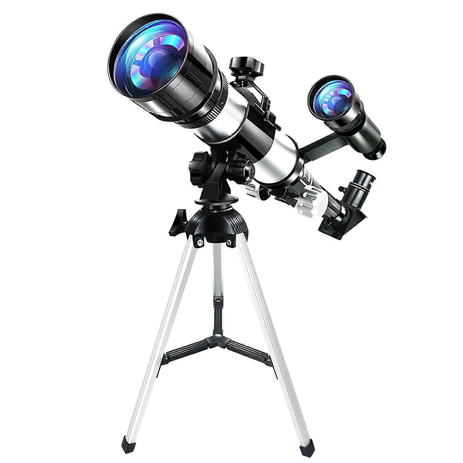 Kids Astronomical Telescope HD 70mm Magnification Scope with Adjustable Tripod