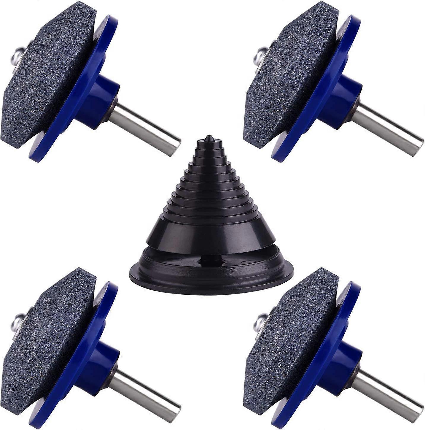 Packs Lawn Mower Blade Sharpener, Lawn Mower Accessories with 1 Pcs Blade Balancing Kit, Lawn Mower Blade Sharpening Tools