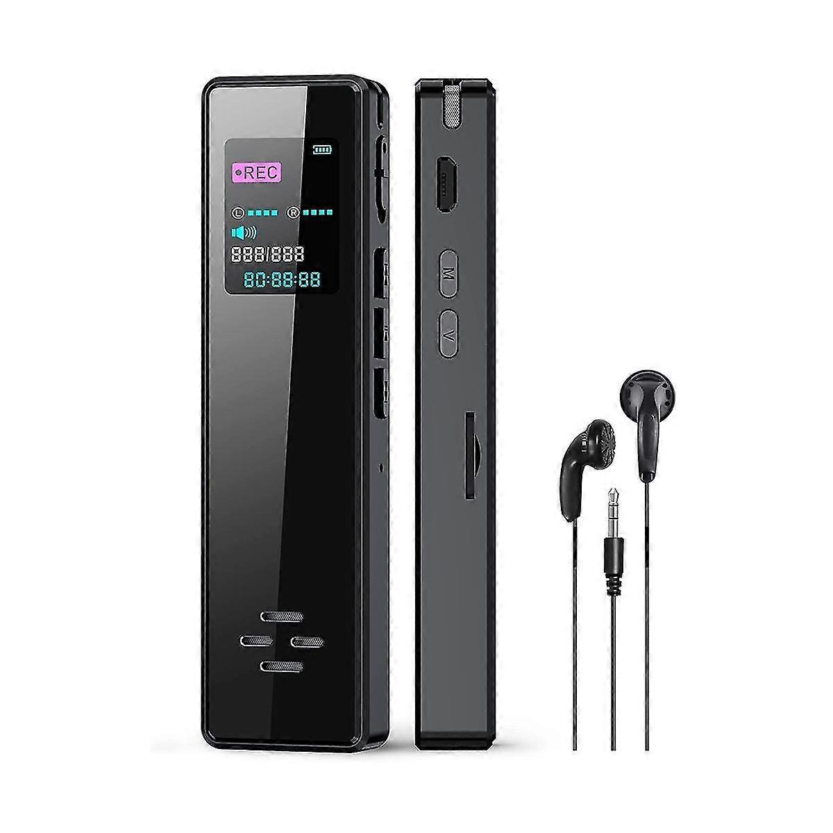 64gb Smart Digital Voice Recorder With Card Reader- Activated Recorder With Playback, Recording Device For Interviews
