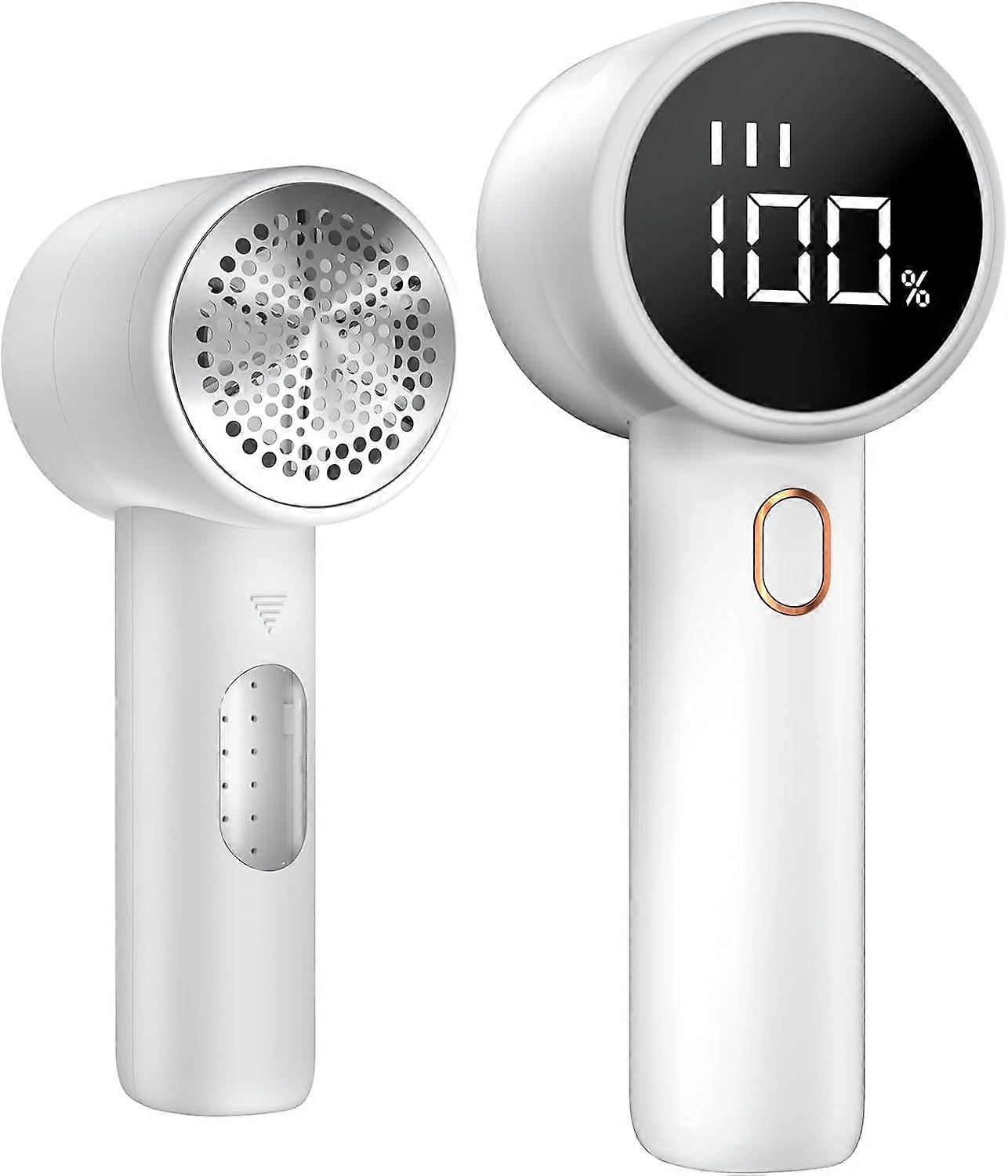 Fabric Shaver, Rechargeable Lint Remover with Digital LED Display, Electric Portable Sweater Defuzzer to Remove Pilling for Clothes