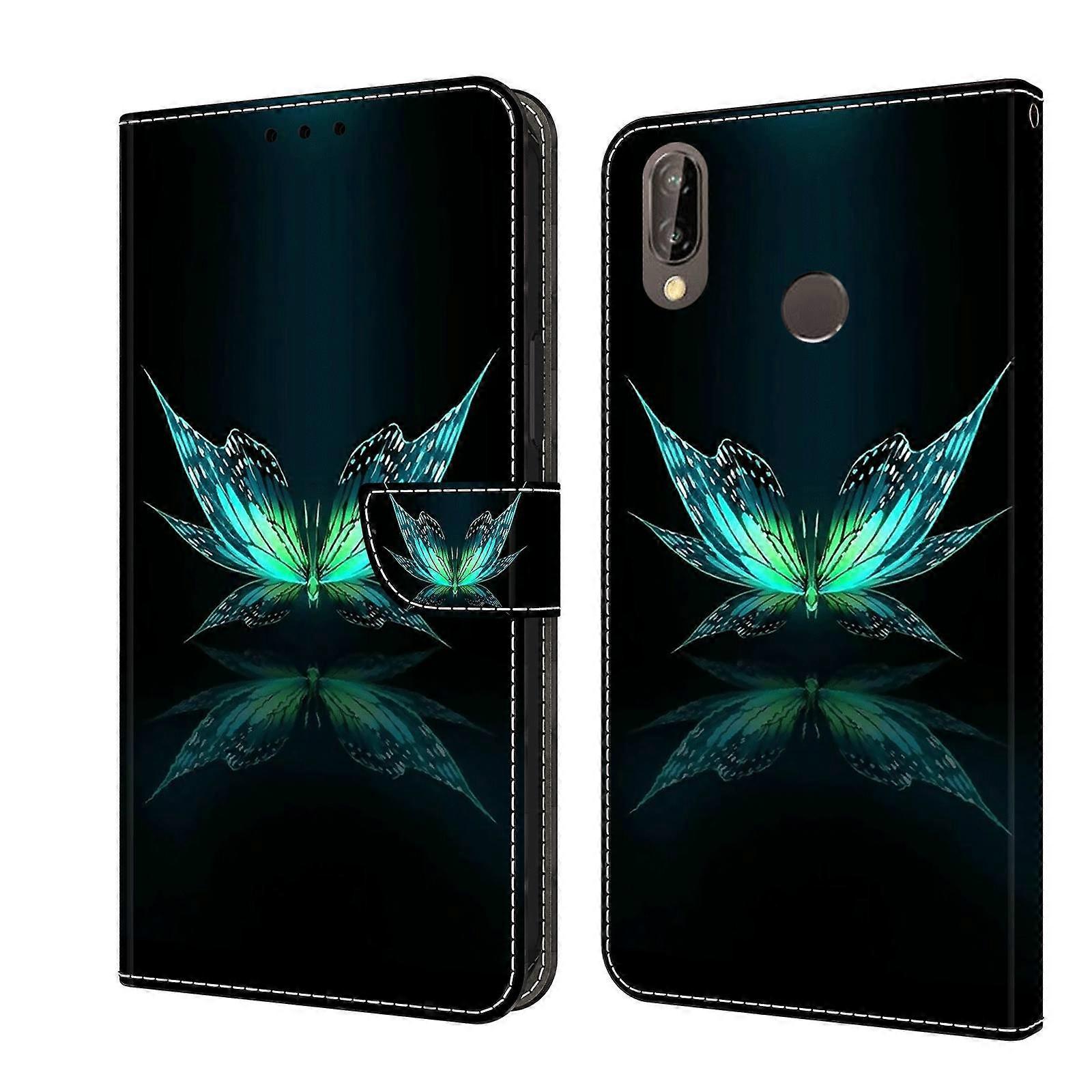 Crystal 3D PU Phone Case For Huawei P20 Lite