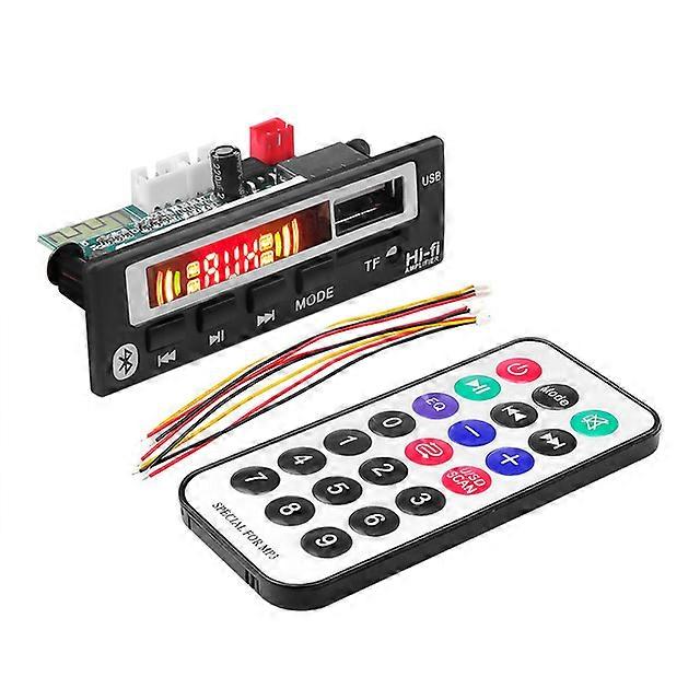5V 12V Bluetooth V5.0 MP3 Player Wireless Receiver Mp3 Decoder Board Car FM Radio Module TF USB 3.5mm AUX Audio Adapter