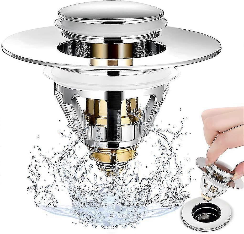 Universal Bathroom Sink Plug, Bounce Drain Plug, Bathtub, Sink Drain Plug