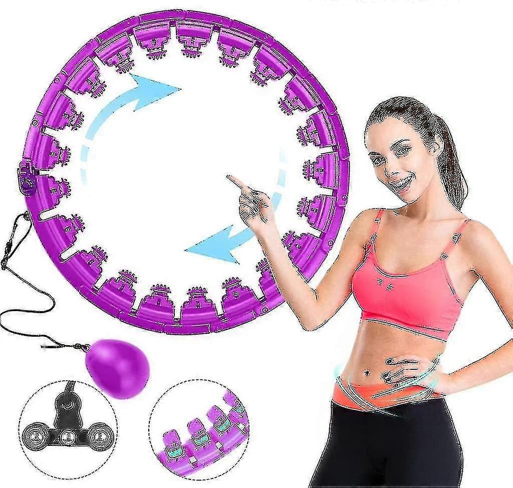 24 قسما Hula Hoop اللياقة البدنية الدائري قابل للتعديل تدليك جهاز تدريب البطن الصغير الجمباز الدائري Banmo