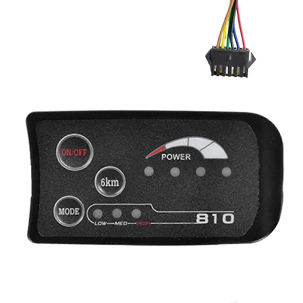 SM 6PIN S810 E-Bike LED Display Meter 36V IP65 UART Protocol for Electric Bicycle Electric Bike Met