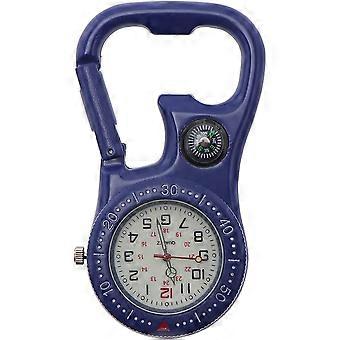 Watch Clip Watch with Compass Opener for Mountaineering Sport (Blue)
