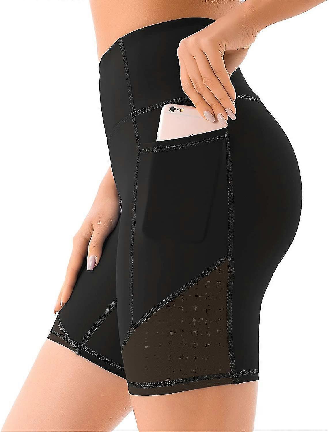 High Waisted Mesh Shorts For Women With Deep Pockets Women's Out Biker Shorts