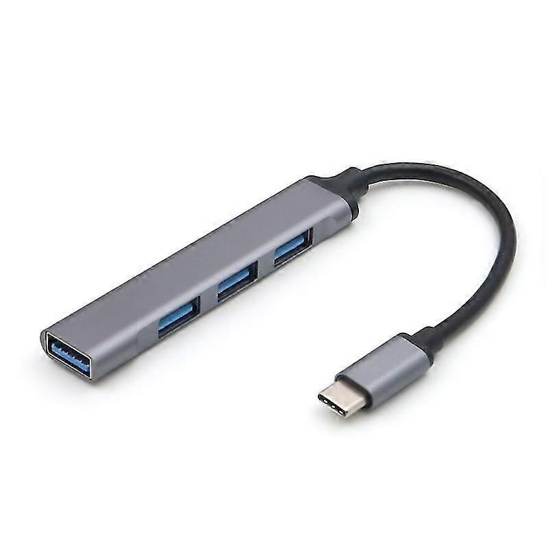 Metal Usb C Hub Type C To 3x Usb 2.0 + Usb 3.0 4 Port Splitter Adapter Hub For Laptop Pc Computer Cell Phone Tablet