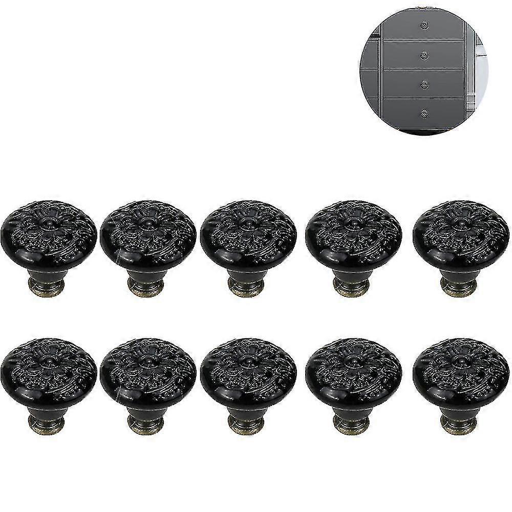 10 Pieces Ceramic Knobs, Vintage Cabinet Door Knobs, Drawer Knobs, Ceramic Door Knobs, Drawer Knobs, Dresser Knobs, Drawer Knobs Set