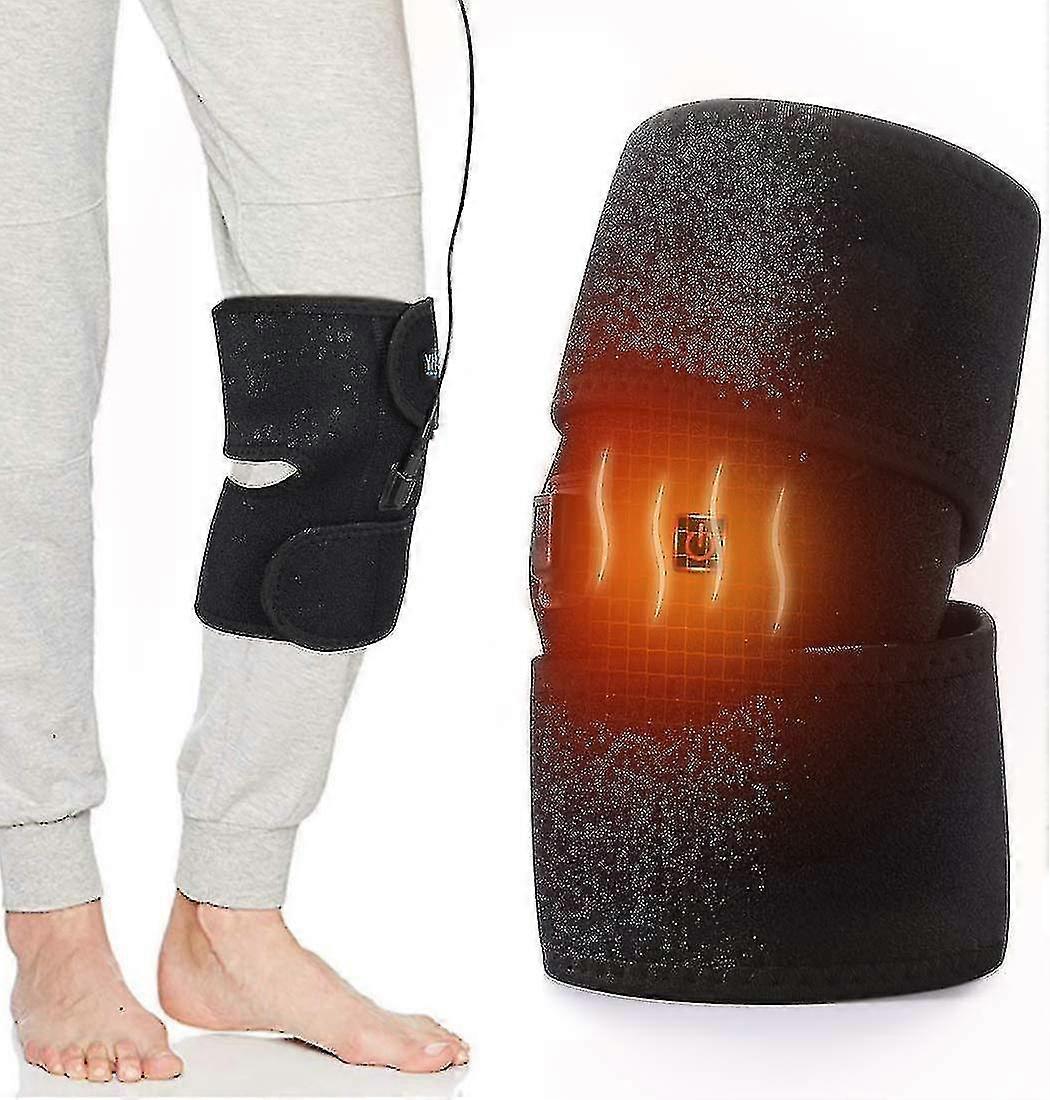 Uppvärmd knästöd, värme knäskydd för artrit, smärta, ledvärk, reumatism