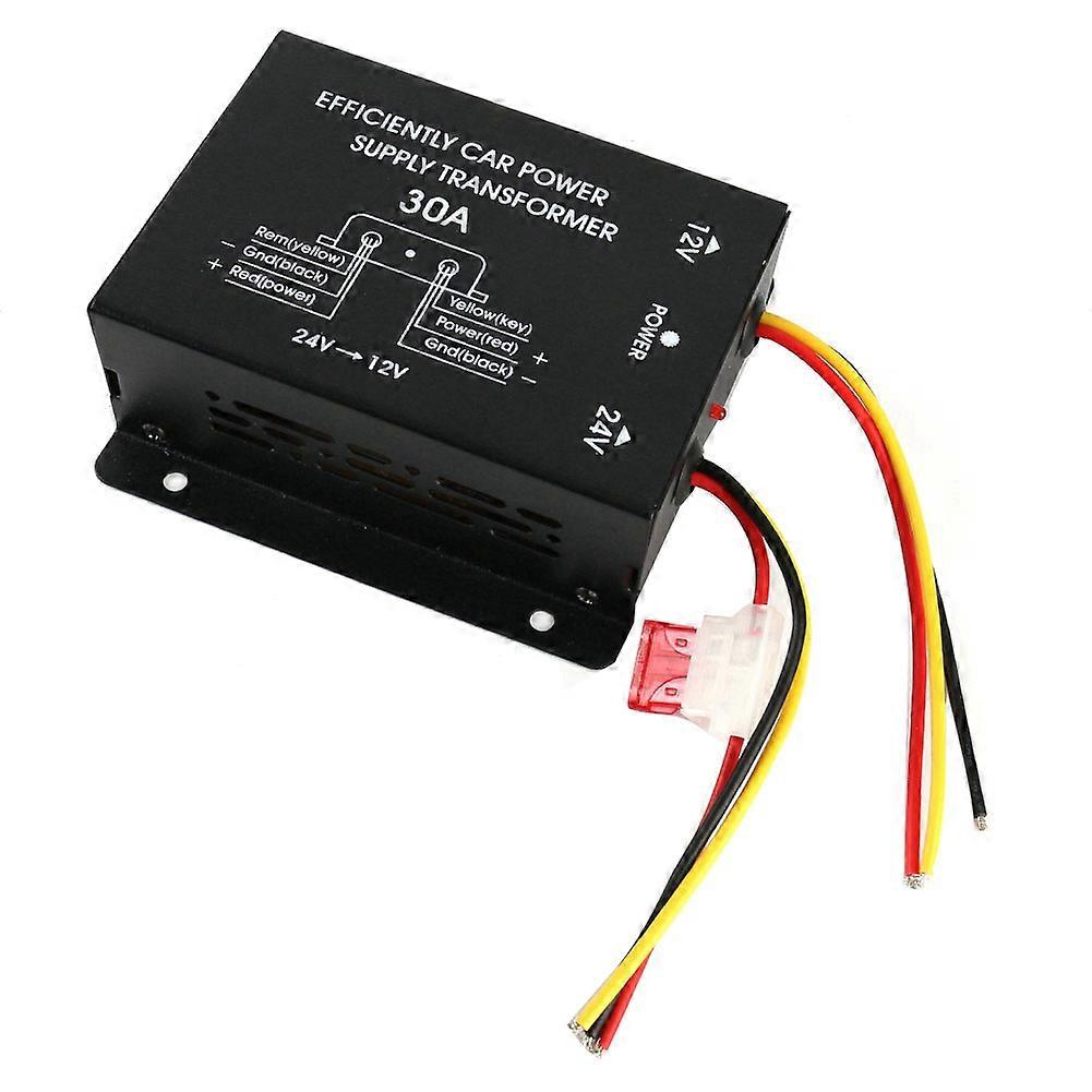 24V to 12V 30A Car Power Supply Transformer Converter Truck Bus DVD Audio Modification Efficient Ve