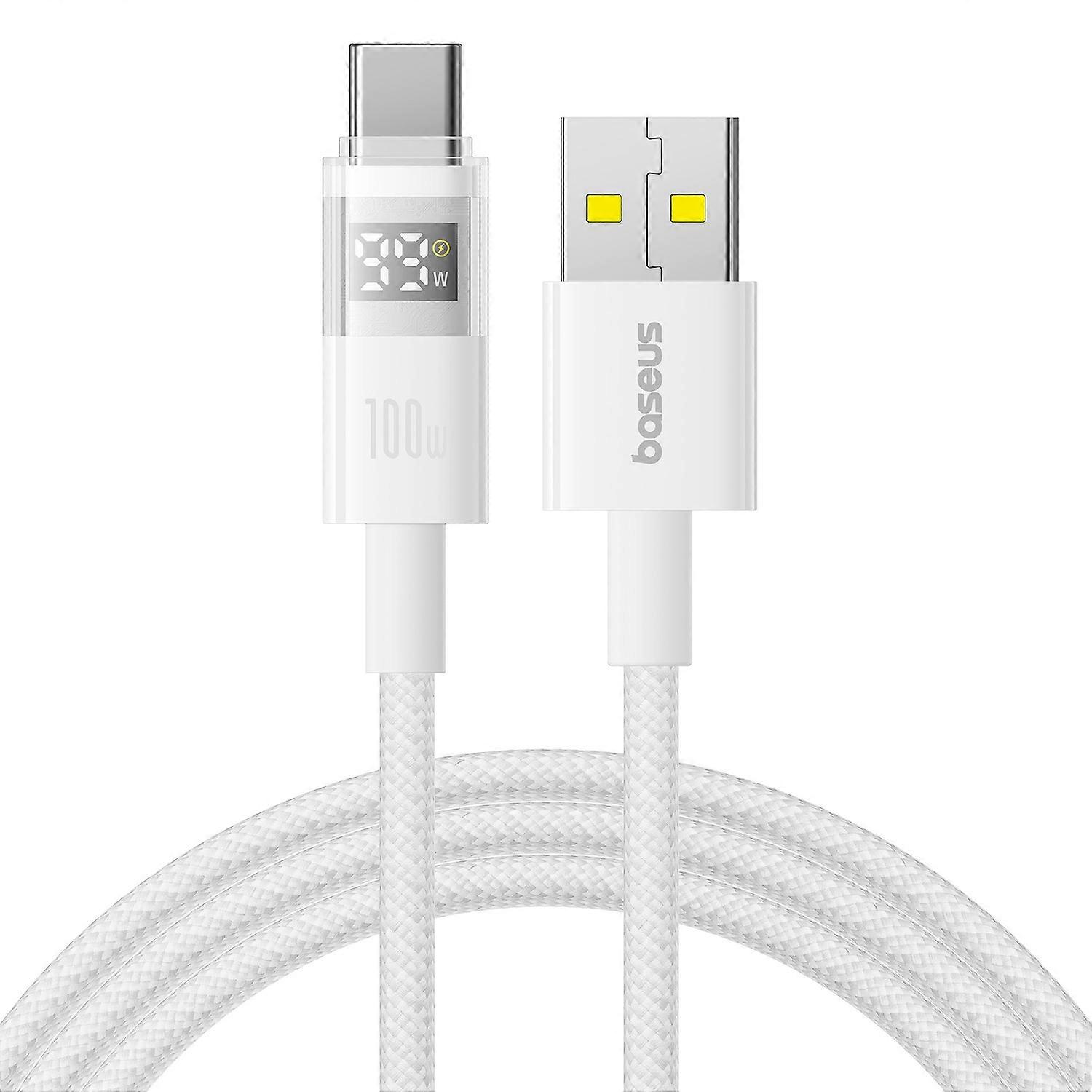 BASEUS Dispaly II 1m 100W Cable Data Transfer USB-A to USB-C Fast Charging Cord