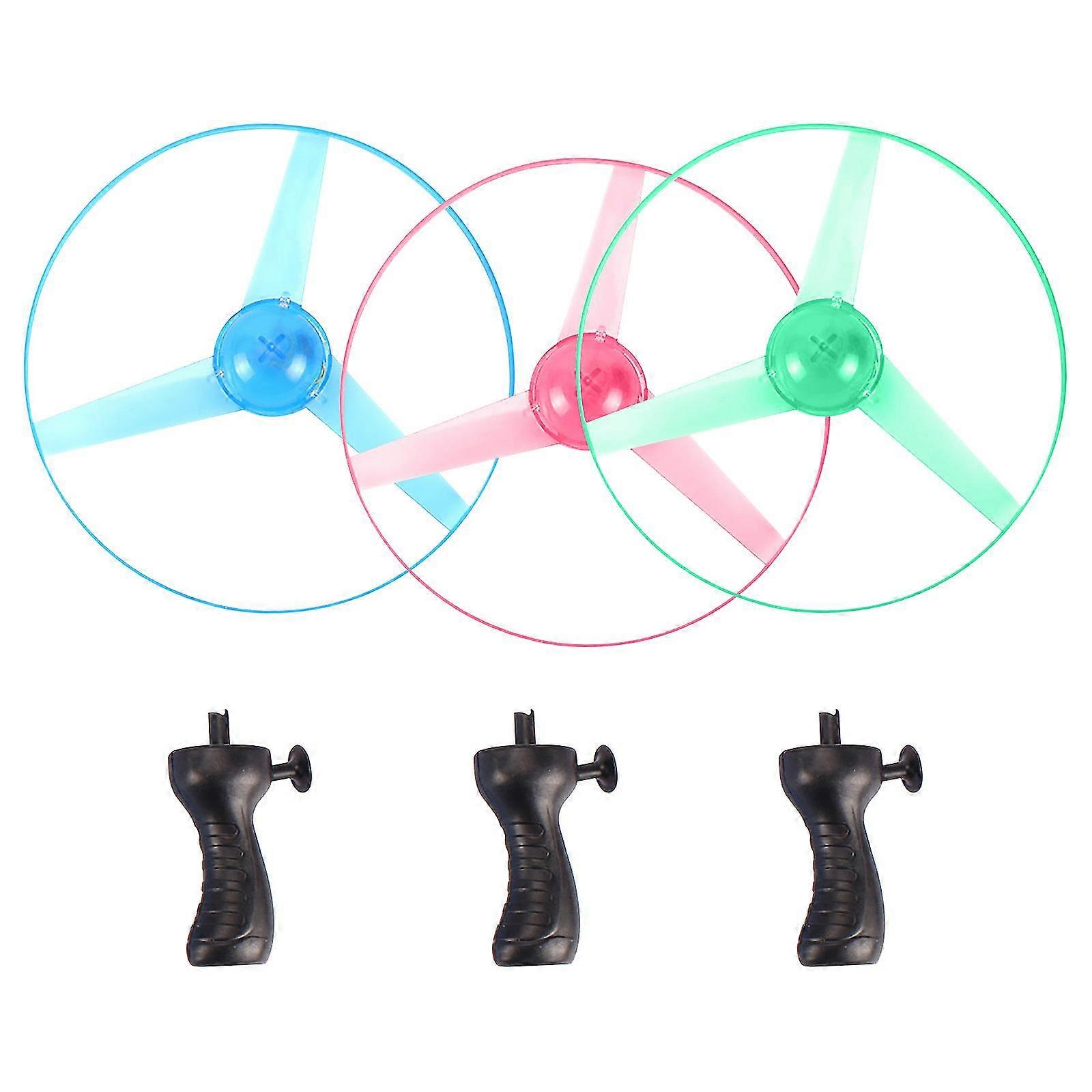 Drone Clearance Illuminated Flying Saucer Cable Ufo Flying Disk 3 Lights Children Luminous Toy-MXBC