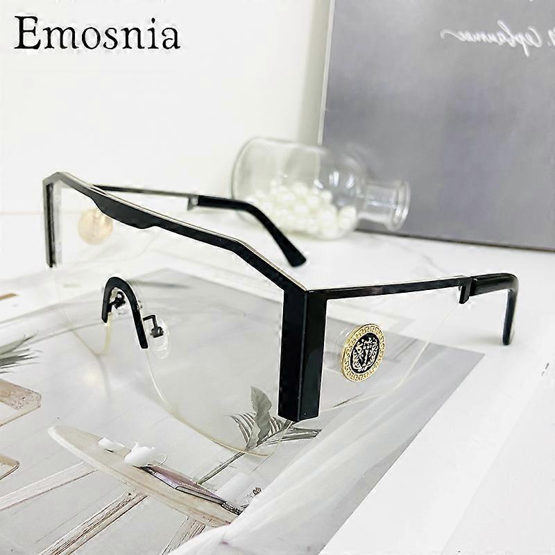 Emosnia Oversized Classic Mænd Solbriller Kvinder One Piece Brand Design Windproof Solbriller Sports Shield Big Frame Mand UV400