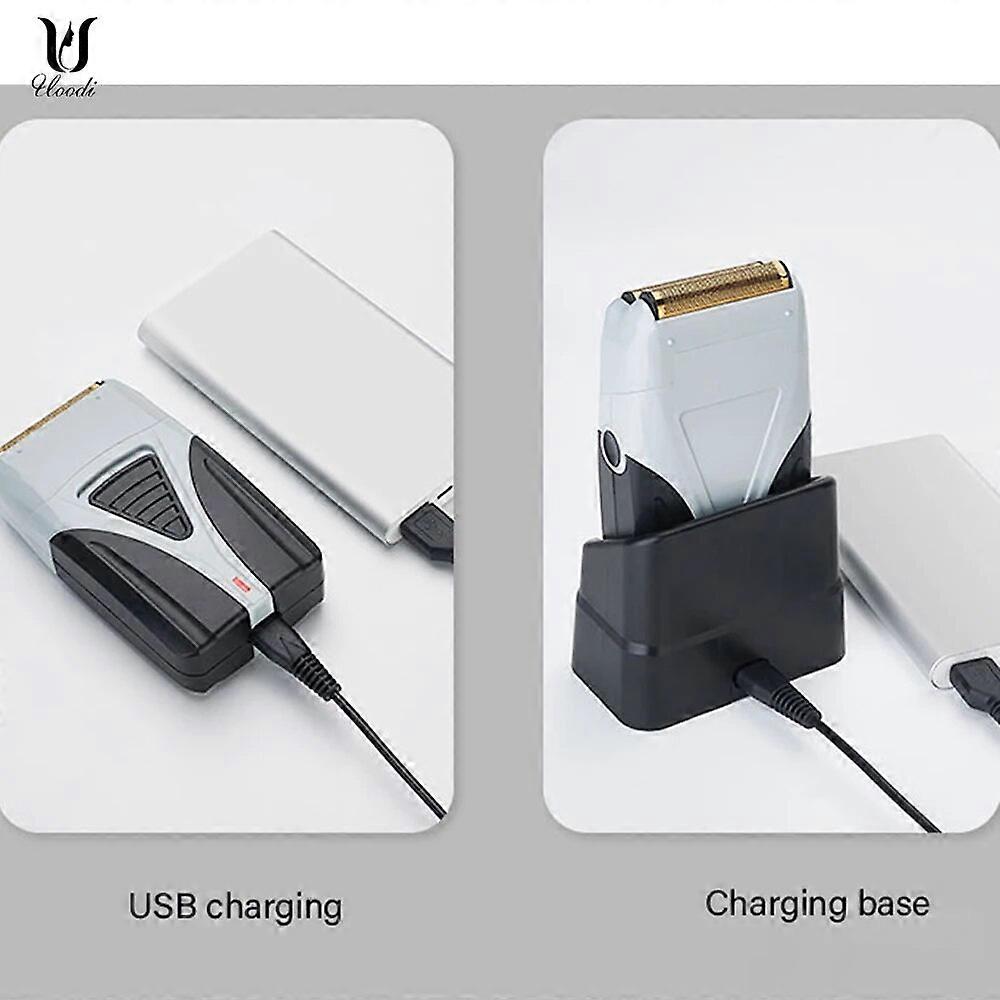 Recortadora recíproca Maquinilla de afeitar cortadora de pelo Afeitadora eléctrica Corte de barba para hombres Twin Blade