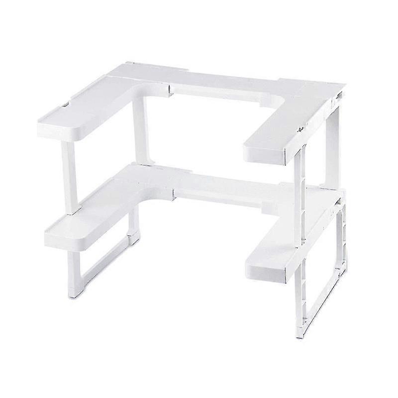Adjustable Space Saving Rack 2 Layers Rack Countertop Organizer for Cabinet Storage Kitchen New