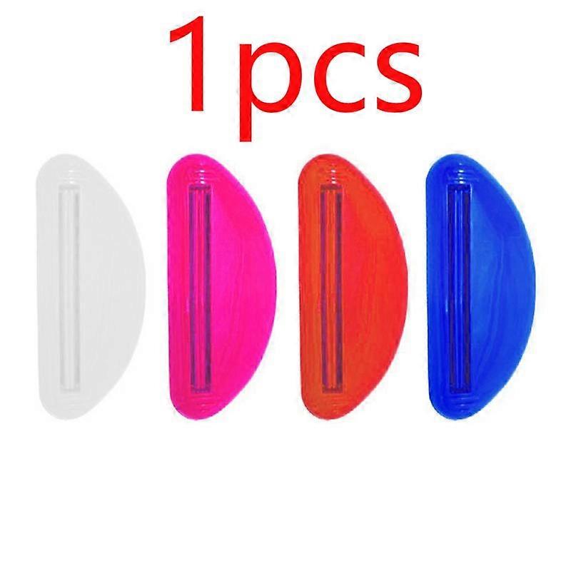 Toothpaste Squeezers Toothpaste Extruder Squeezer Cleanser Squeezer Dispenser Rolling Holder Bathroom Accessories Random Color