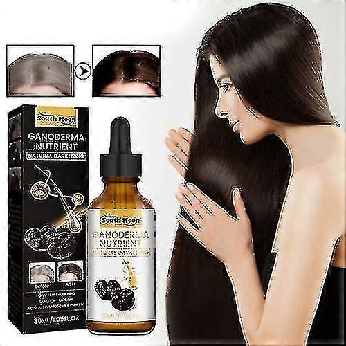 3pcs Black Ganoderma Lucidum Anti-weiße Haaressenz Schwarze Haarlösung 30ml