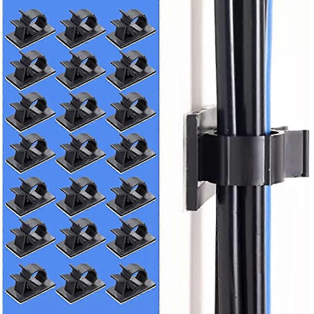 50pcs Cable Clips Adjustable Wire Clips Self-adhesive Cable Holder Plastic Cable Organisers