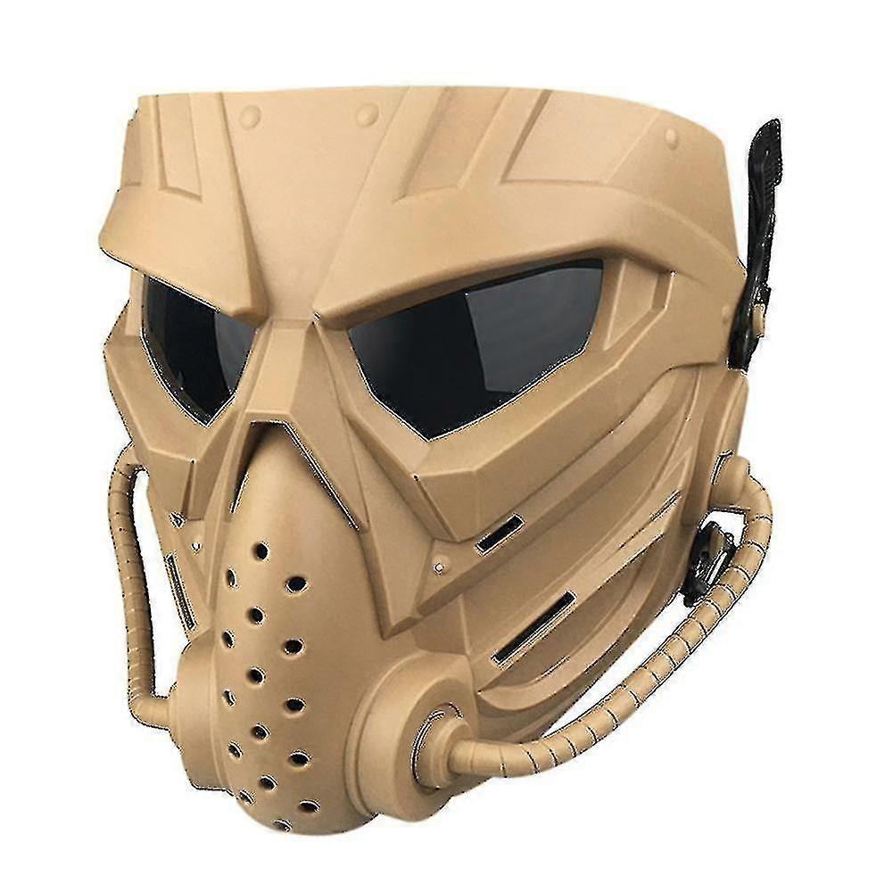 Airsoft Mask Full Face Mask With Eye Protection Collision Resistant For Halloween