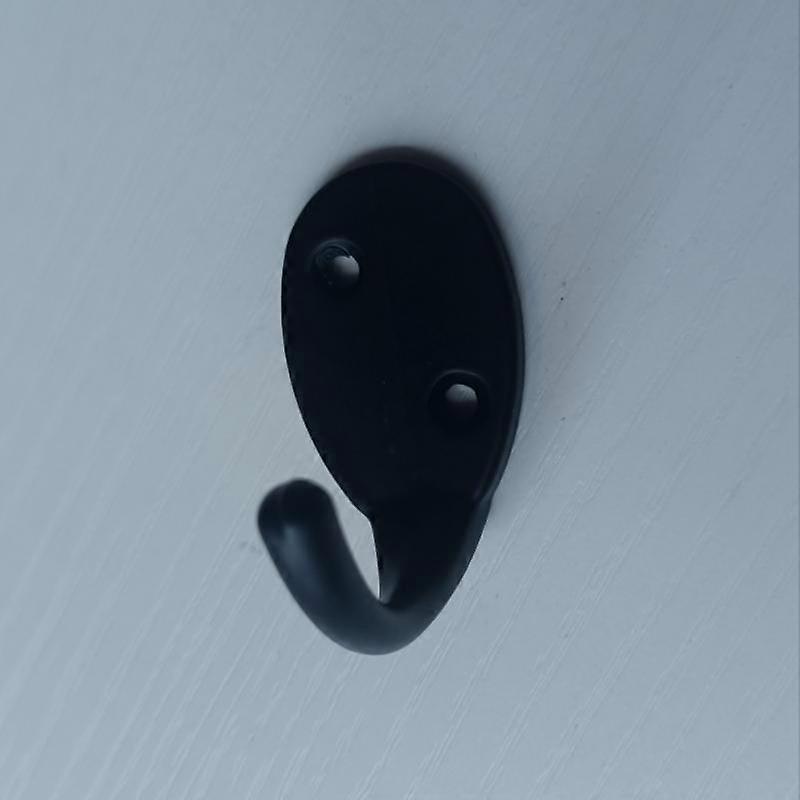 Matt svart enkeltkrok