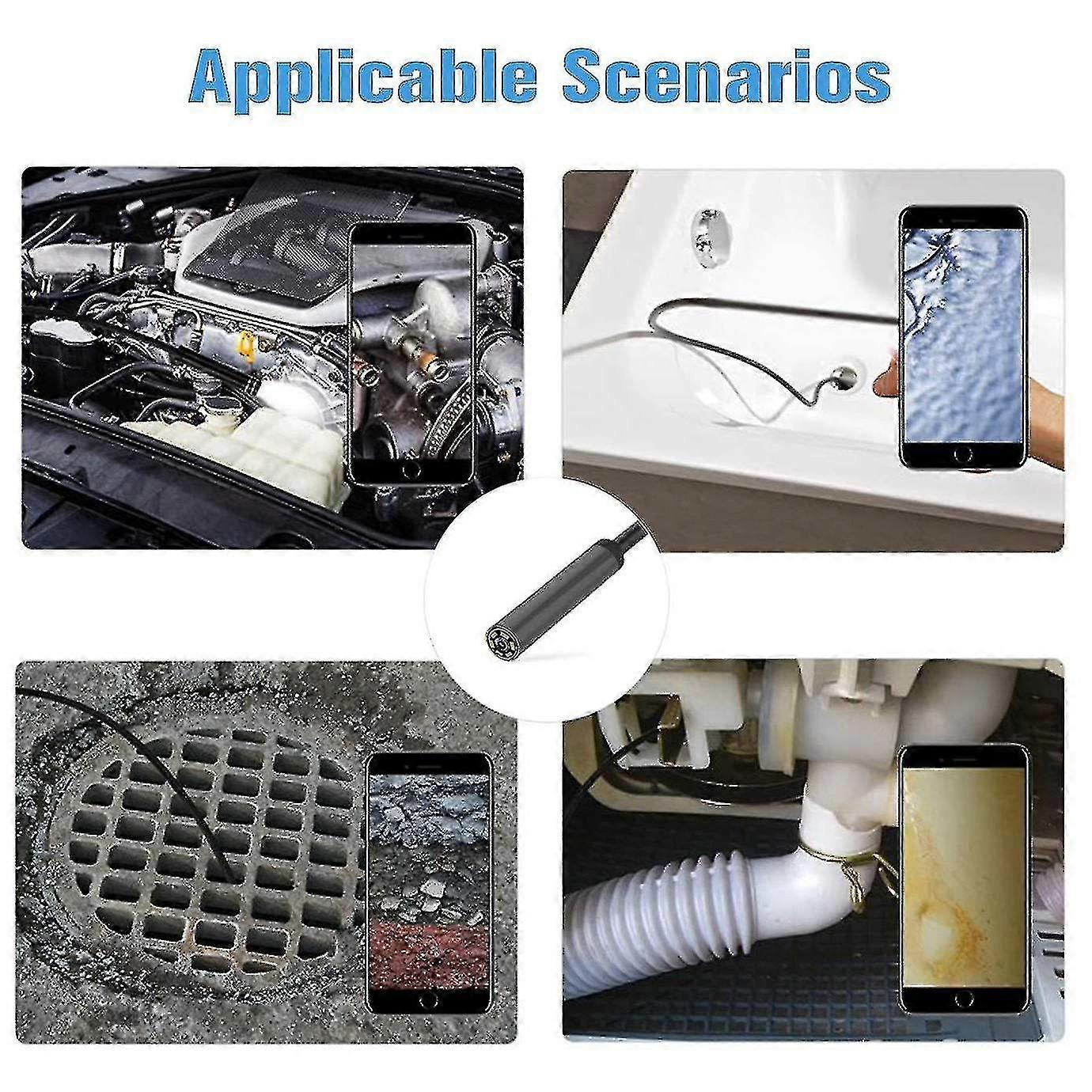 Wireless Scope 1080p Hd Wifi Borescope Inspect Camera