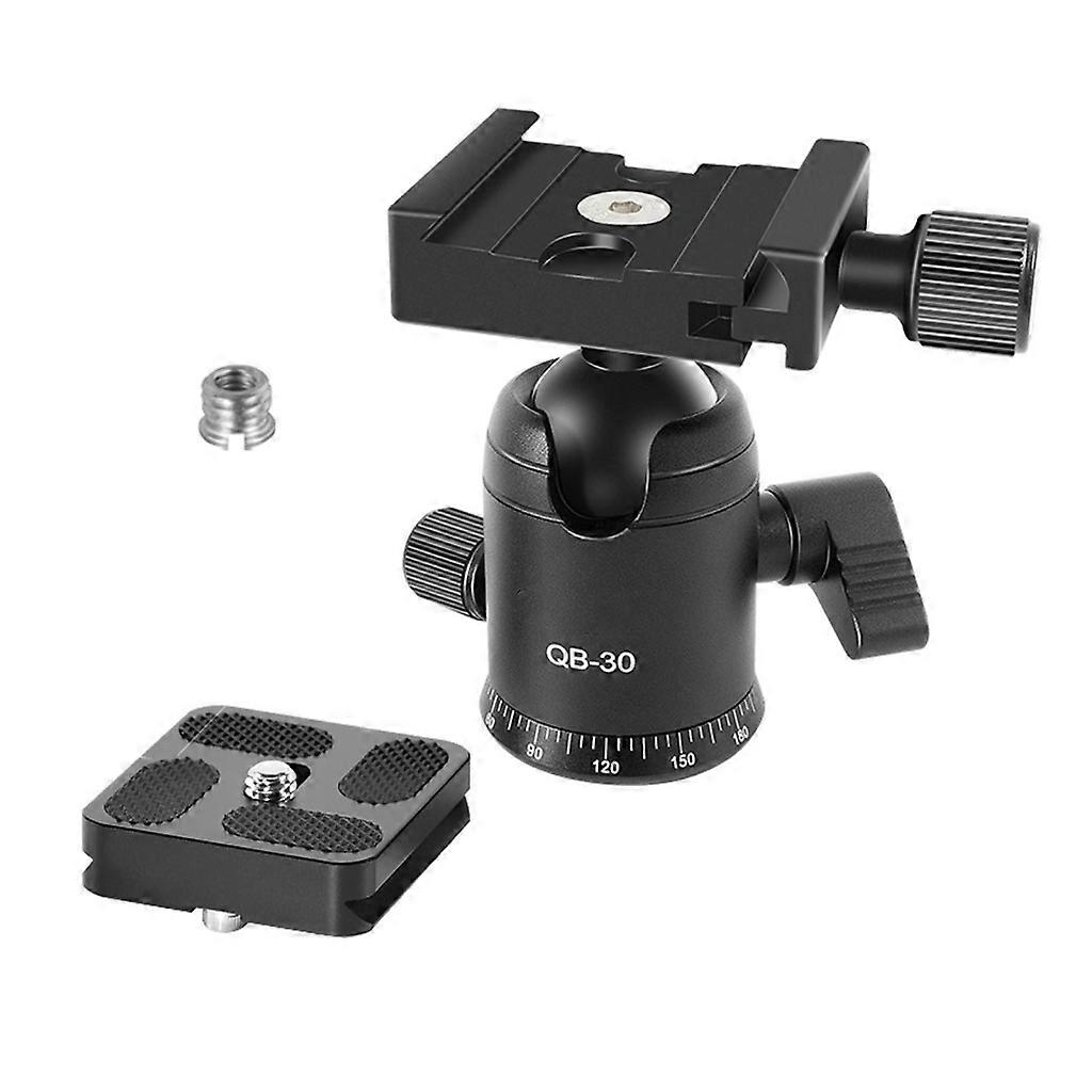  QB-30A Tripods Ball Head Built-in Bubble Level Fit for DSLR Camera Camcorder