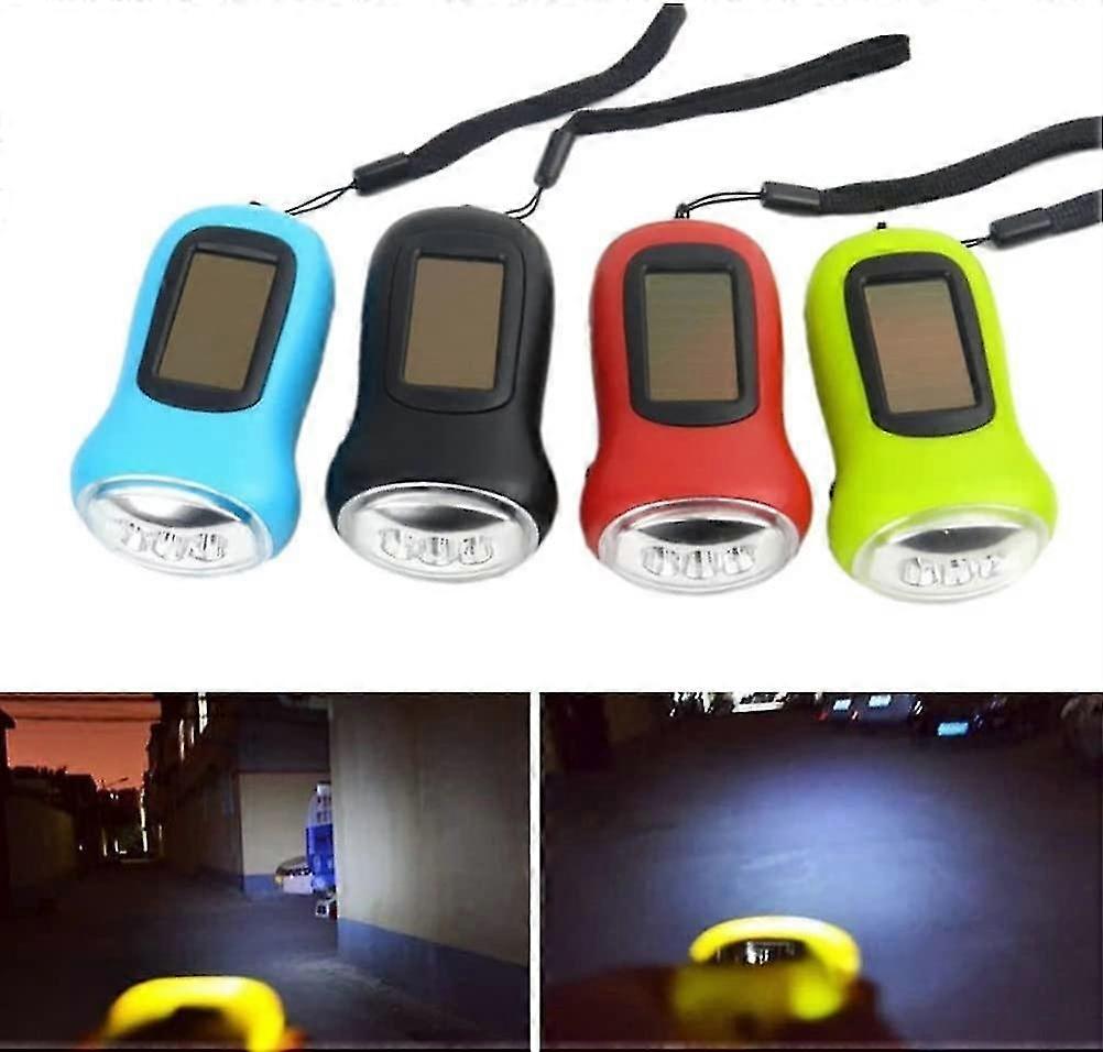 Hand Crank Torch Solar Dynamo Torchemergency Led Flashlight Wind Up Solar Rechargeable Torch