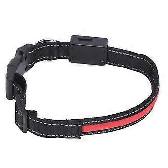LED Dog Collar USB Rechargeable Solar Luminous Collar Adjustable Lighted Collar for Large Medium Sma