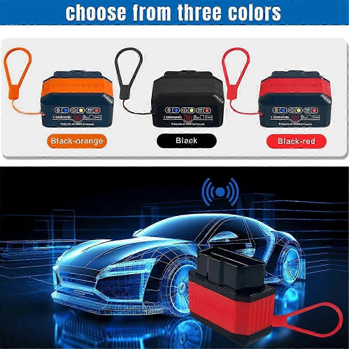 Kw905 V1.5 Obd2 Scanners Bluetooth 5.0 For Android/ios Car Diagnostic Tool Code Reader A