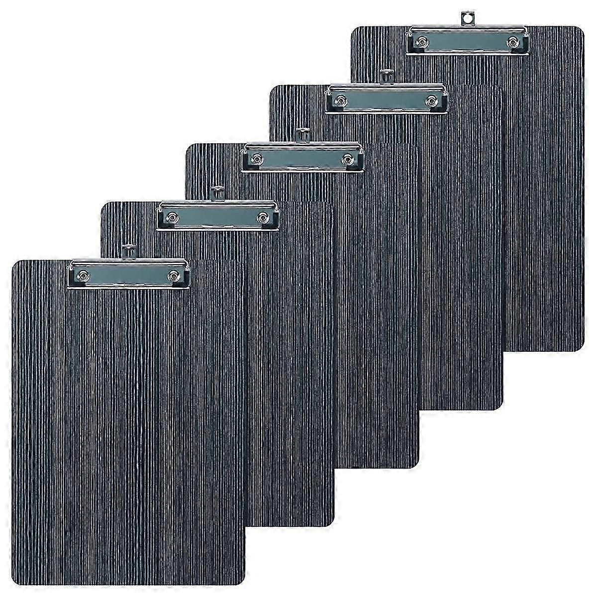 5 حزمة الحافظة ، الحافظة الخشبية كليب المجلس ، A4 حجم الرسالة الحافظة ، الحافظة مذكرة ، الخشب الحبوب ملف الحافظة