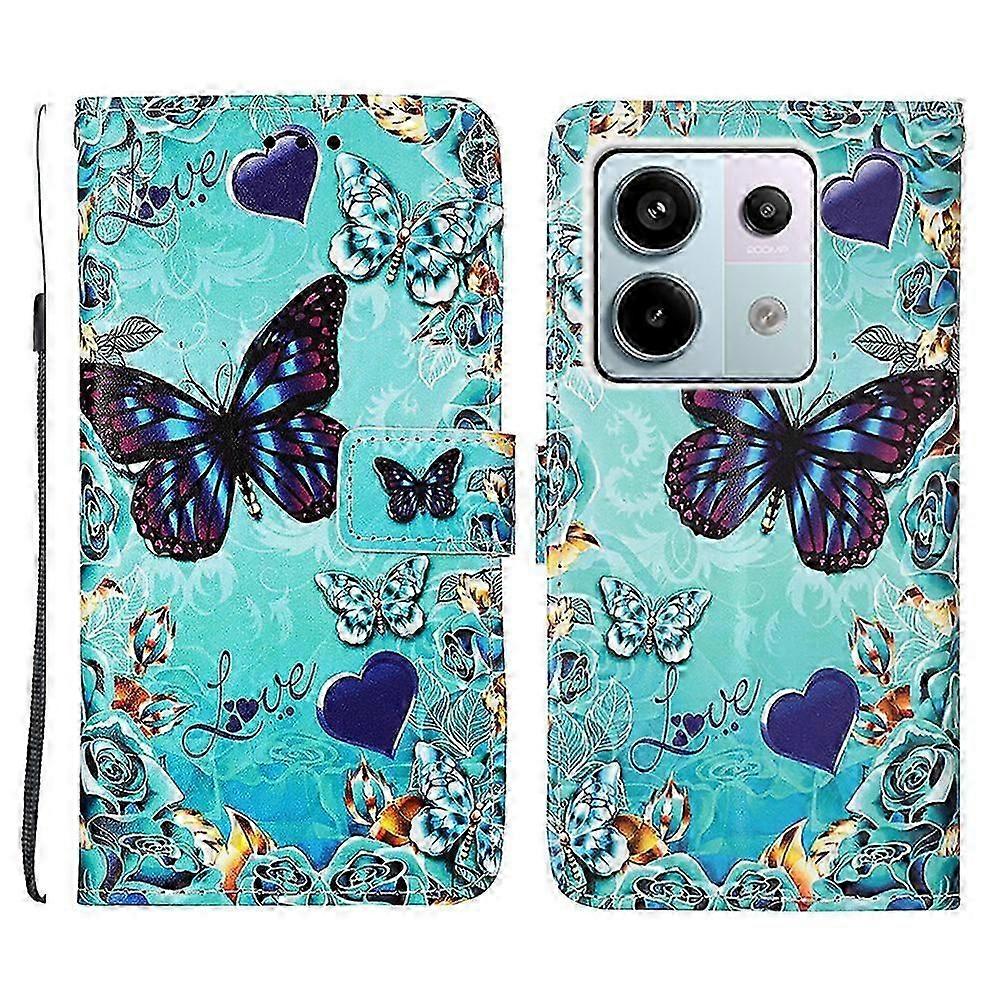 Pattern Printing Leather Foldable Stand Phone Case for Xiaomi Redmi Note 13 Pro 5G/ Poco X6 5G
