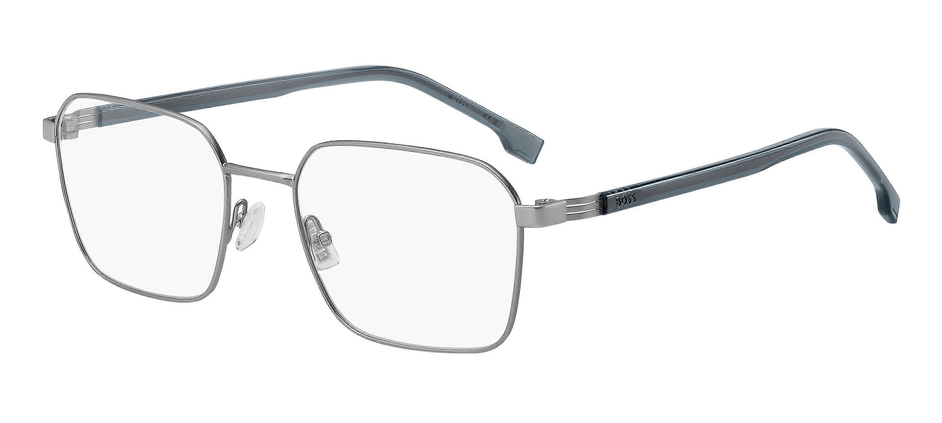 Eyewear Frames HUGO BOSS BOSS 1702 9T9 MATTE RUTHENIUM BLUE 55/19/150 MAN