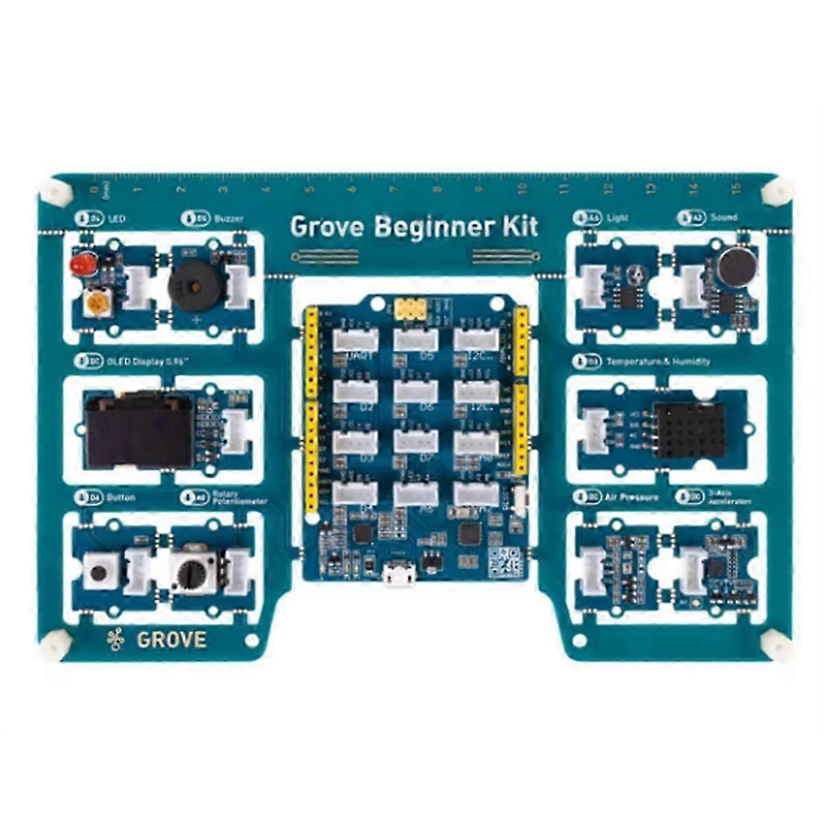 Grove Beginner Kit For - For Compatible Board With 10 Sensors And 12 Projects