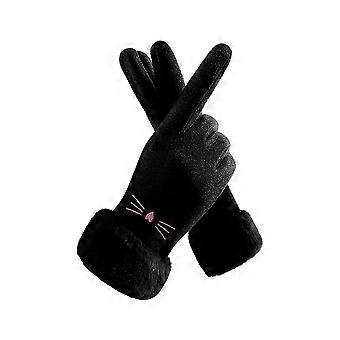 Winterhandschuhe für Damen mit Touchscreen-Fingern für warme, dicke Texte