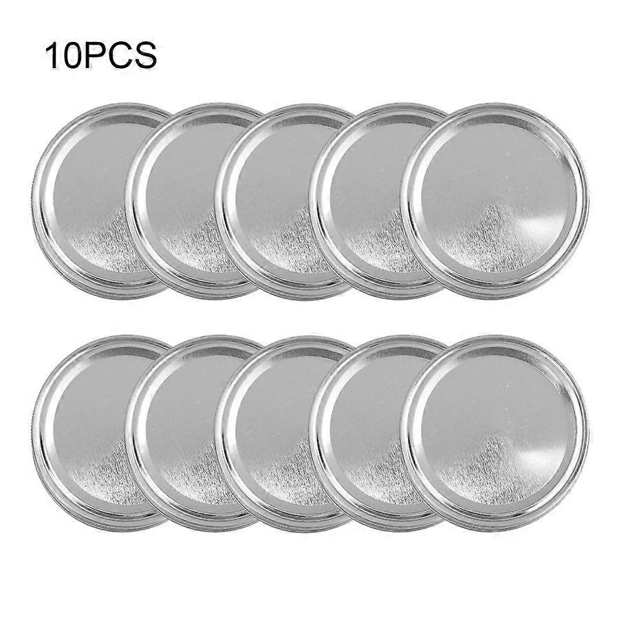 Set of 10 Leak-Proof Mason Jar Lids, Wide Mouth, 86mm